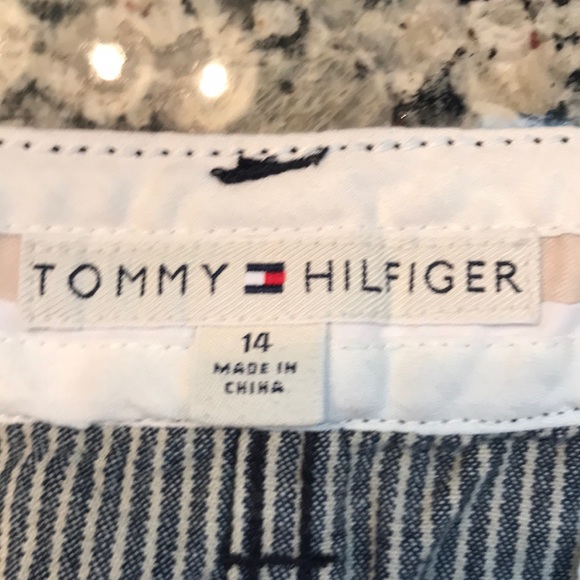 Tommy Hilfiger Striped Denim Skirt 14 - Picture 2 of 4